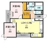 Peridot 2LDKの間取り