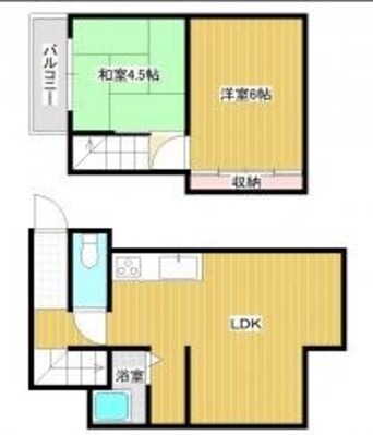 間取図 天瀬南町貸家