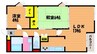 ヴィラ・ノーバ 2LDKの間取り