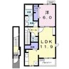 アイコート２ 1LDKの間取り