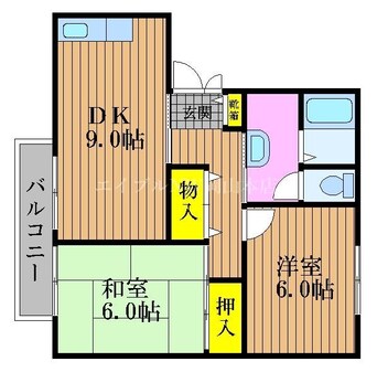 間取図 フレマリール洲崎B