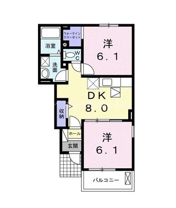 間取図 マーガレット御津
