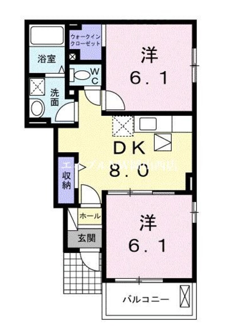 間取図 サンメゾン郡Ａ