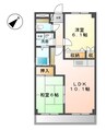 サンピア大福 2LDKの間取り