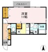 フェイバリット　フラット　C棟 1Rの間取り