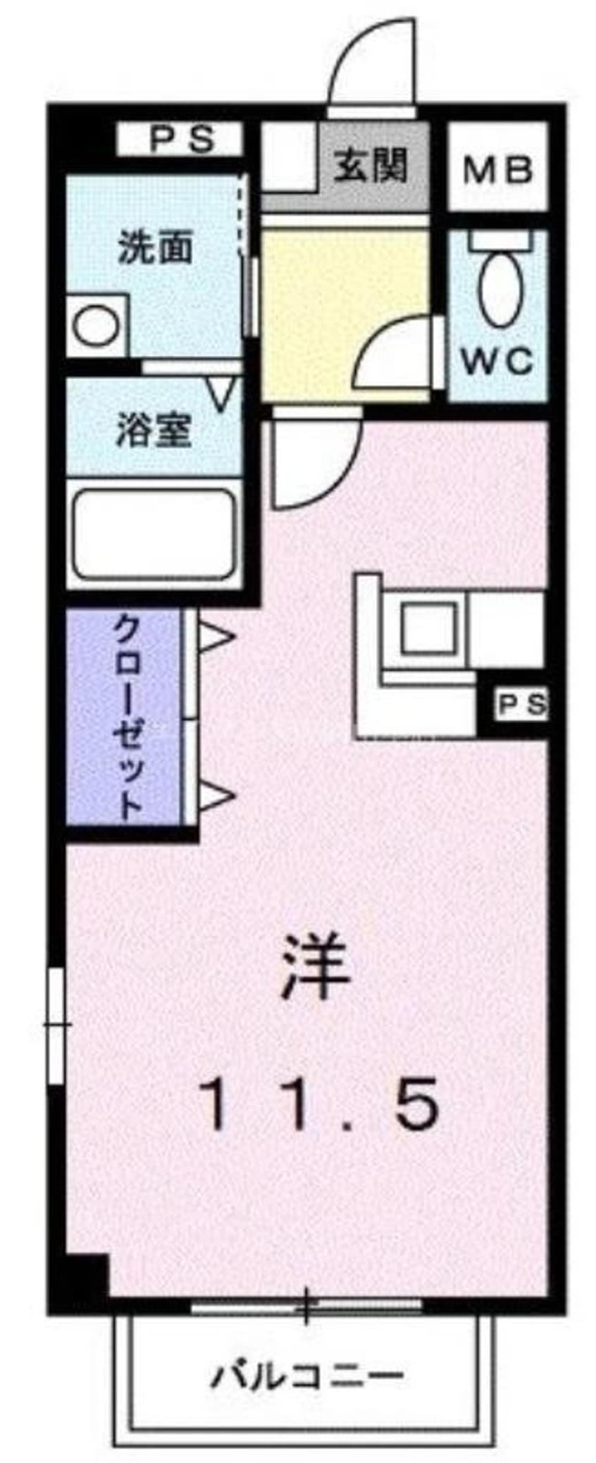 間取図 マーベラスＫ１Ｂ