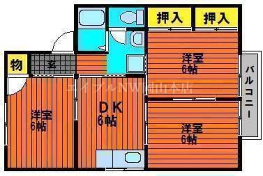 間取図 コーポラス小西Ｂ棟