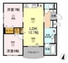 Shallow Garden　B棟 2LDKの間取り