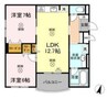 Shallow Garden　B棟 2LDKの間取り
