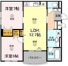 Shallow Garden　B棟 2LDKの間取り