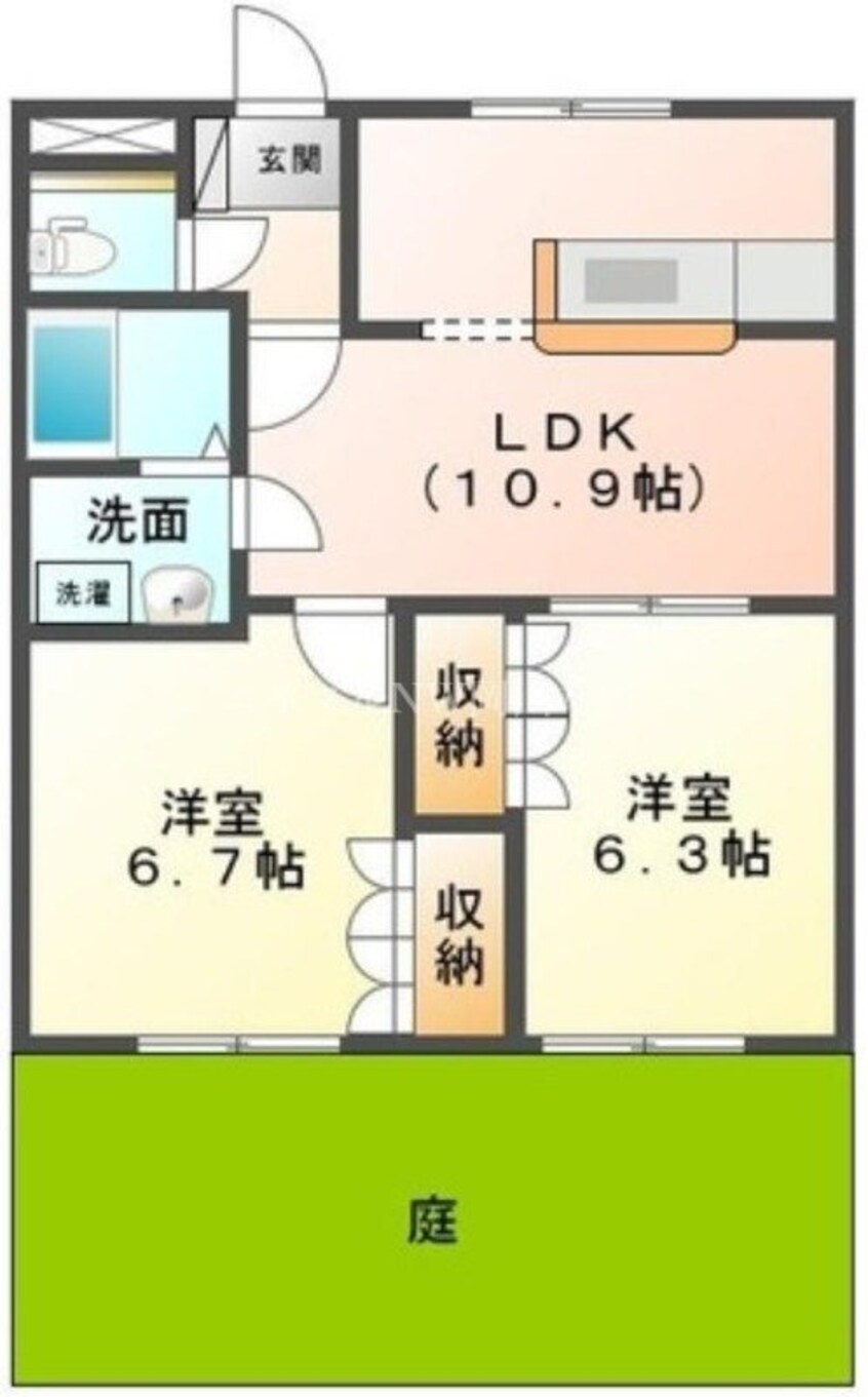間取図 リープクレセント