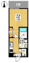 REGALEST 桑田 1Kの間取り