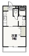 サニースクエア西崎 1Kの間取り