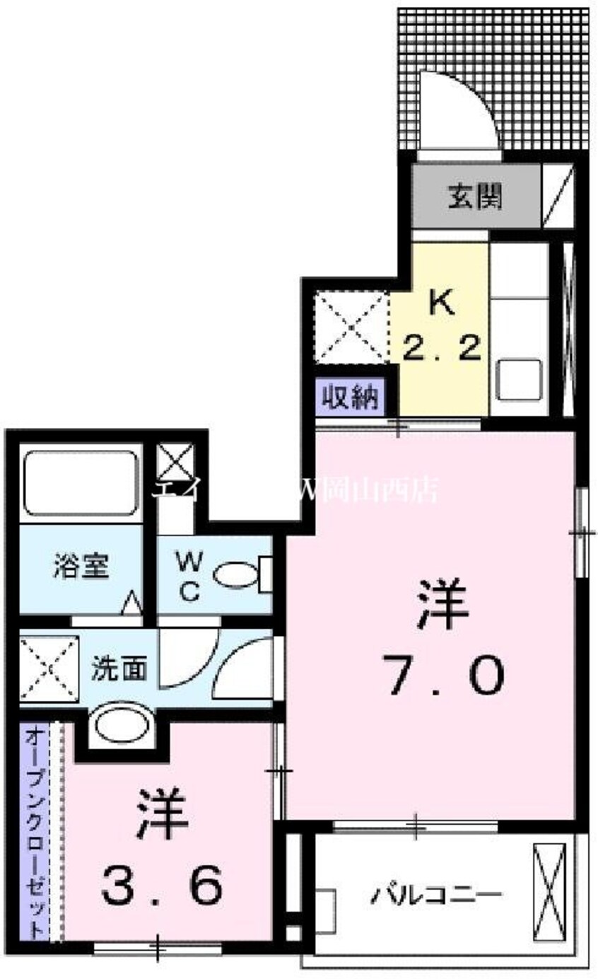 間取図 シャンドラ　Ⅰ