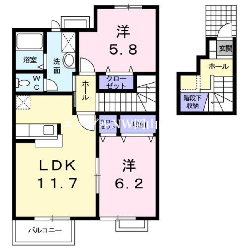 間取図 サンブライトＢ棟