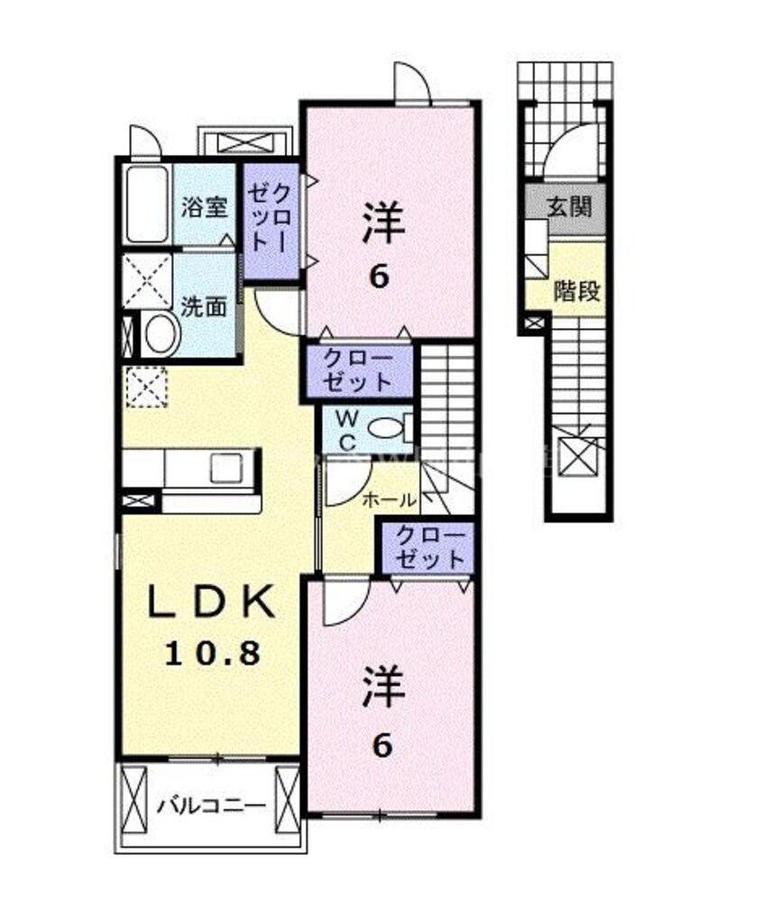 間取図 ホワイトリリーＢ
