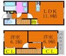 Felice B棟 2LDKの間取り
