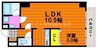 ＬＳＴ表町Ⅲ 1LDKの間取り