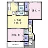 アドナイ－ルＡ 2LDKの間取り