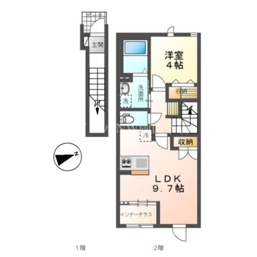 間取図 コーポレーヴ高松Ⅰ