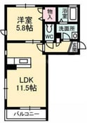 プロヌーブ富田の間取図