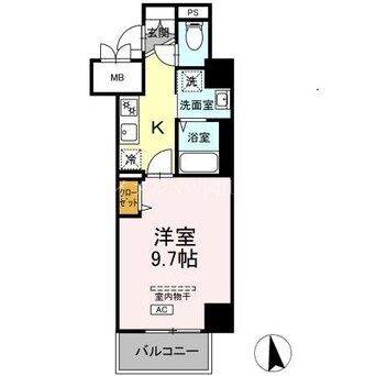 間取図 グランディオ医大前