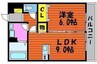 グランシャリオ 1LDKの間取り