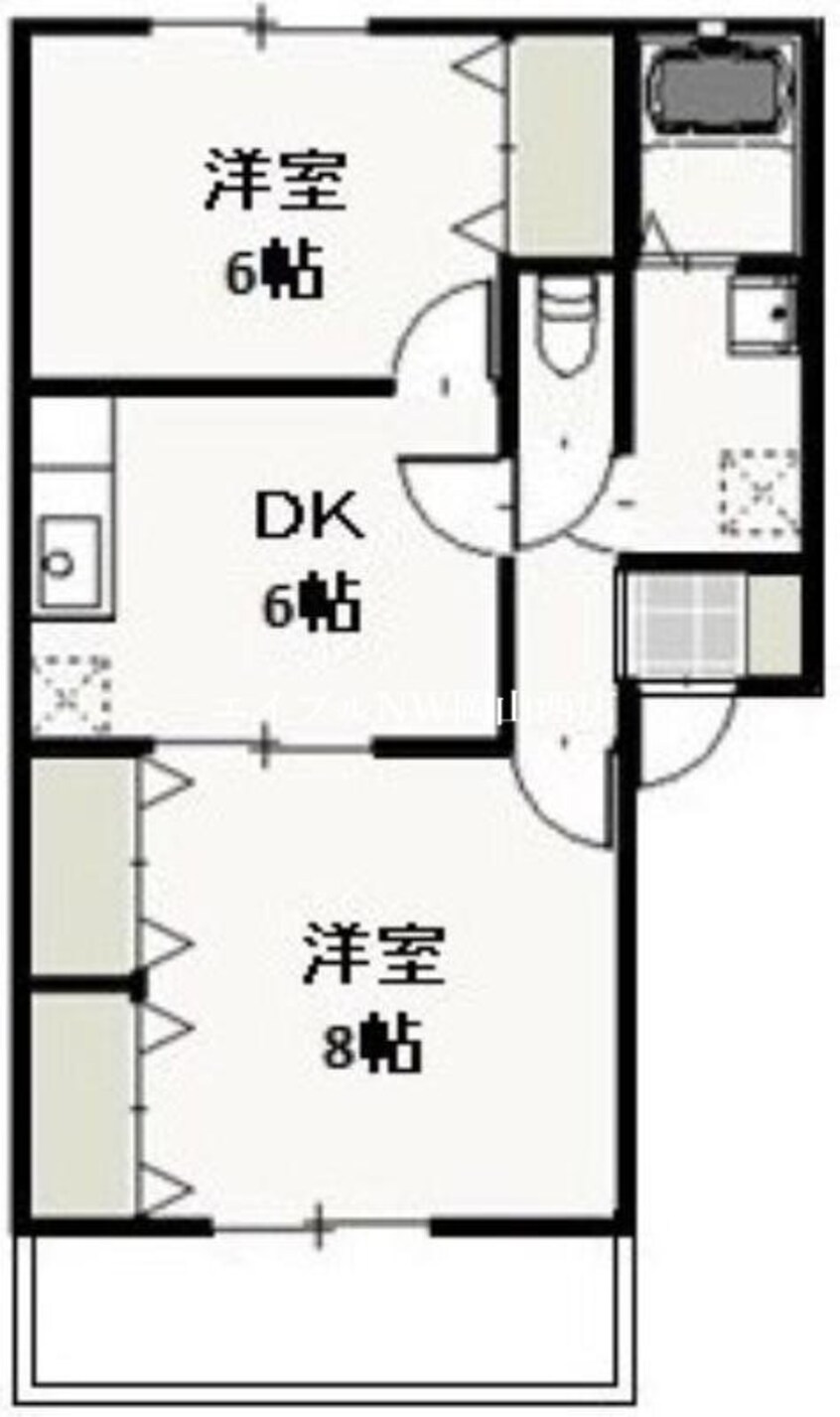 間取図 クリスタルパレス　A