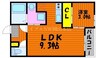 REGALEST CARAT 1LDKの間取り