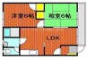 サンフラワー今 2LDKの間取り