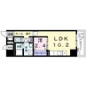 グランツコート　Ⅱ 1LDKの間取り