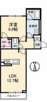 マリグ 1LDKの間取り