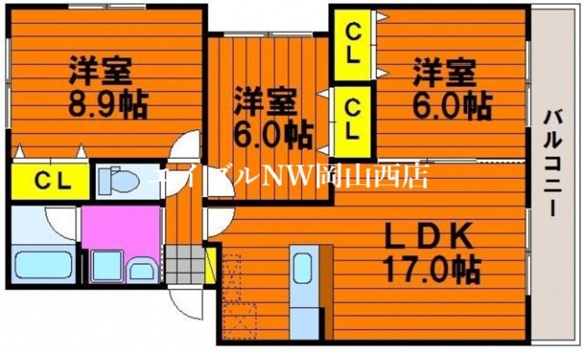 間取図 ソレイユ津島