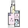 プレジール冨士 1SKの間取り