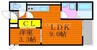 Grandtic Hi 1LDKの間取り