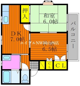 間取図 コーポカワサキA