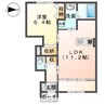 モントクレア 1LDKの間取り