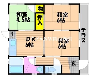 間取図 岡借家　