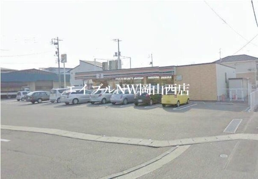 セブンイレブン岡山新保店(コンビニ)まで307m メゾンエスポアールＣ