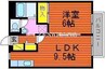 ヴェルディ青江 1LDKの間取り