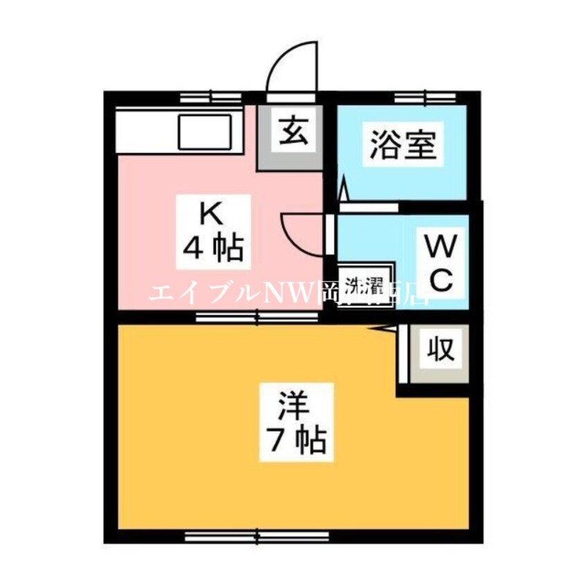 間取図 北方コーポ