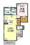 チェーロ　セレーナ　Ｂ棟 1LDKの間取り