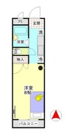 SKマンション 1Kの間取り