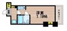 ライオンズマンション岡山医大東第２ 1Rの間取り