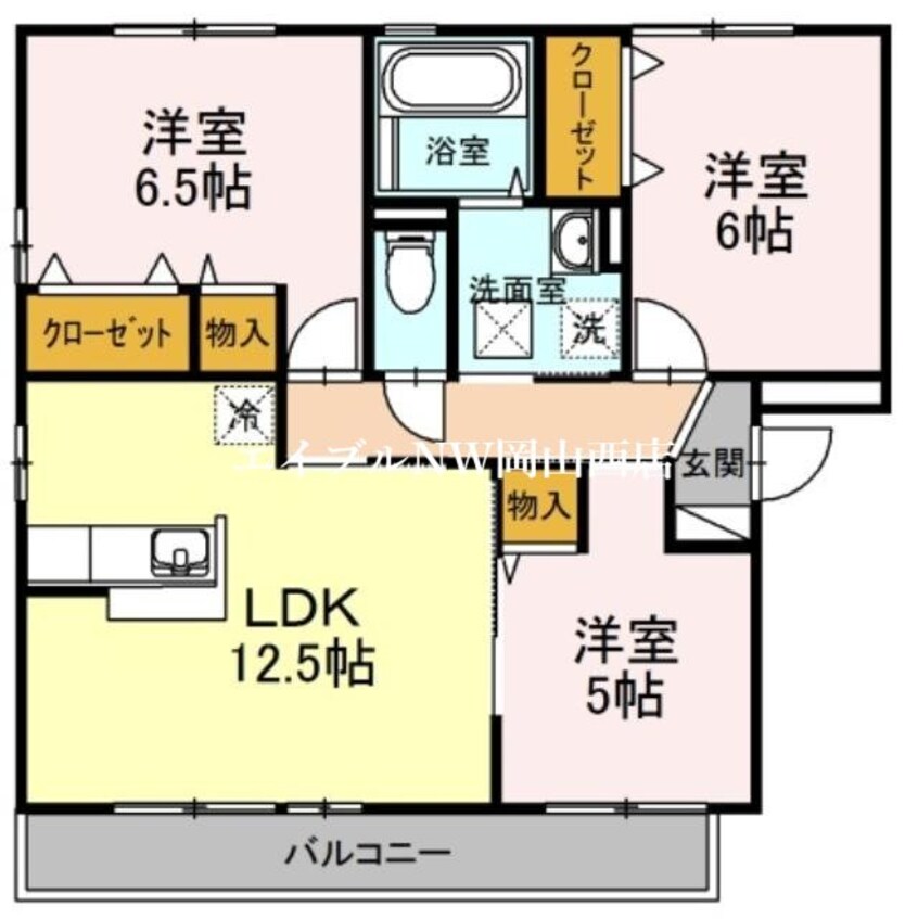 間取図 ラーバンコートⅠ番館