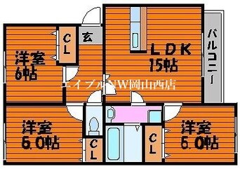 間取図 メイプルリッチ今　弐番館