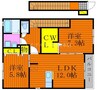 グランパ 2LDKの間取り