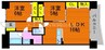 クレール西市 2LDKの間取り
