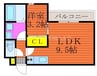 GRANDTIC 奥田 1LDKの間取り