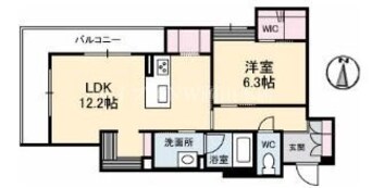 間取図 ベレオガーデンズ北方